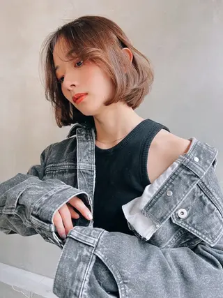 ショート カラー ヘアアレンジ ハイトーン/美髪矯正 🍃大江拓実のヘアスタイル