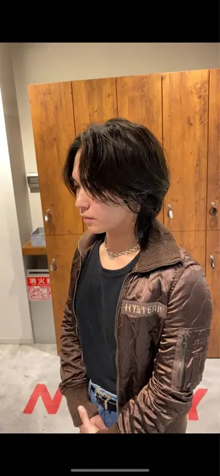 メンズ 透明感ブリーチ/ メンズパーマのヘアスタイル