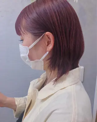 ミディアム カラー 長井 美佳のヘアスタイル