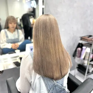 セミロング ❤️‍🔥シールエク ＋カラー京❤️‍🔥のヘアスタイル