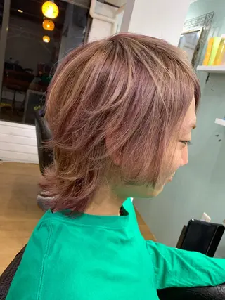 ミディアム カラー メンズ R ri R takagiのヘアスタイル