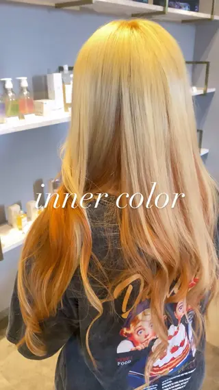 ロング カラー 門間 ユリのヘアスタイル