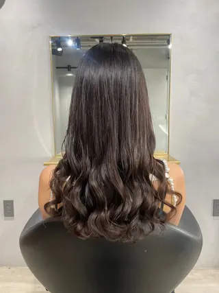 ロング パーマ 【arc】Ruri コテ巻き風パーマのヘアスタイル