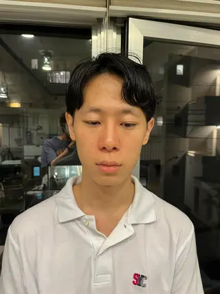 ショート メンズ ベージュ/グレージュ 恵比寿/丸山陽平のヘアスタイル