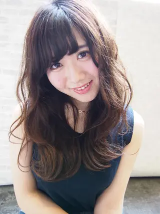 セミロング ほさか しんごのヘアスタイル