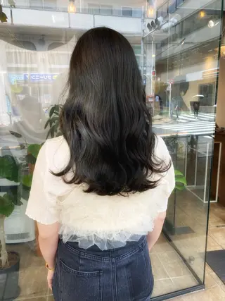 セミロング カラー Joule銀座 石山あやのヘアスタイル