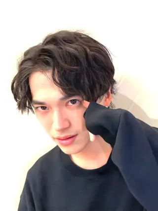 ミディアム メンズ メンズ特化 星野裕人のヘアスタイル