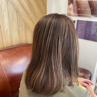 ミディアム カラー 鈴村 大介のヘアスタイル