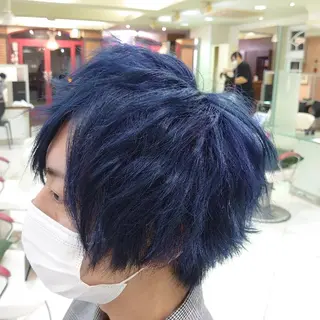ミディアム カラー メンズ 大卒美容師  一ノ瀬 凌のヘアスタイル