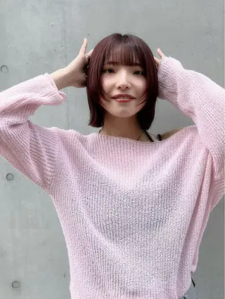 ショート 縮毛矯正/ハイトーン /パーマ/前原汐🎐のヘアスタイル