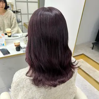 ミディアム カラー 🧃暖色カラー/🪷 アレンジ/ yunaのヘアスタイル