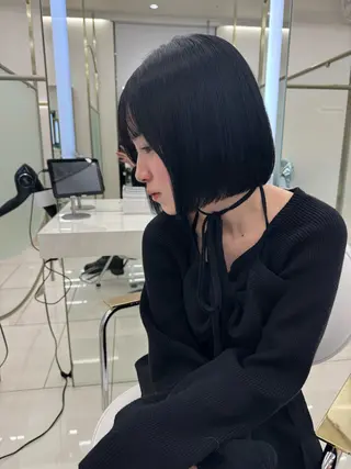 ショート カラー COA GINZA 空也/前髪/顔まわりのヘアスタイル