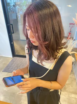 ミディアム カラー 🌼ハイライト透明感 🌼maiのヘアスタイル