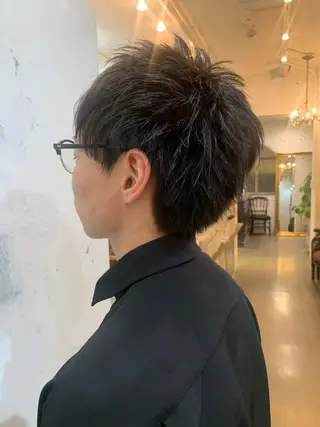 ショート メンズ 🍑艶髪✖️暖色系 ✨momoka🍑のヘアスタイル