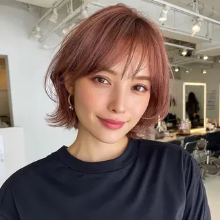 ミディアム 🍑Kubu安齋 桃🍑のヘアスタイル