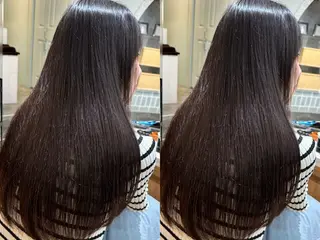 ロング 服部大地/ブリーチ 無しWカラー髪質改善のヘアスタイル