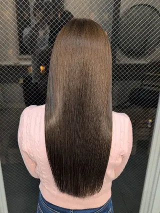 ロング パーマ Mood hair salon所属・髪質改善.縮毛矯正 ×韓国ヘアyukiのヘアスタイル