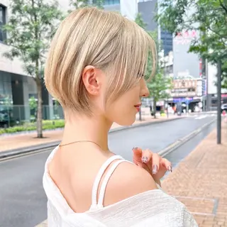 ショート カラー ブリーチなし/暖色/ 透明感/ririkaのヘアスタイル
