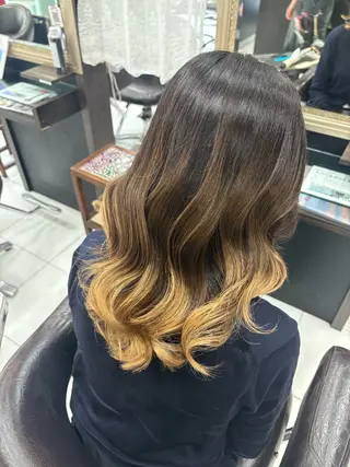 セミロング カラー ヘアアレンジ カラーモデル募集中 🩶Kai🐏のヘアスタイル