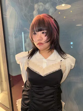 ミディアム カラー ヘアアレンジ @kyoniyy KYONIのヘアスタイル