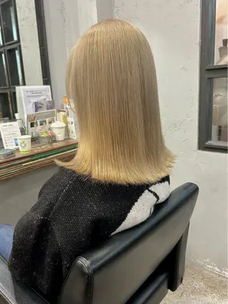 ミディアム カラー SITY.天神大名【シティ】所属・🦋mamiya🦋 カットモデル募集のヘアスタイル