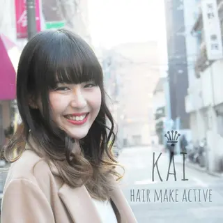 ロング カラー 坂東 秀幸のヘアスタイル