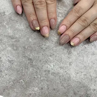 セミロング カラー ネイル 松井 亜由美のネイルデザイン