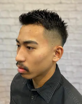ショート カラー パーマ ヘアアレンジ メンズ 💈メンズ特化 副店長松浦一聖💈のヘアスタイル