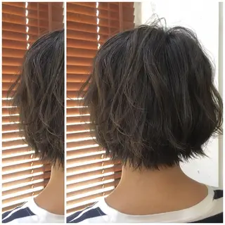 ショート カラー パーマ 牛山 静香のマツエク・マツパデザイン
