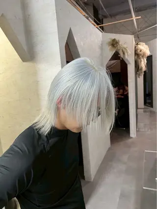 ミディアム カラー 遠藤 健登のヘアスタイル