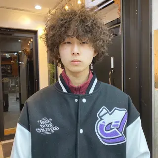 ショート パーマ メンズ ダウンパーマ 【sity.ザイク】のヘアスタイル