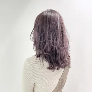 セミロング カラー I'S.横浜所属・赤み消しカラー 🍀JUNKIのヘアスタイル