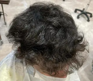 ショート パーマ メンズ 骨格整形カット/ ショート✂️堀夢哉のヘアスタイル