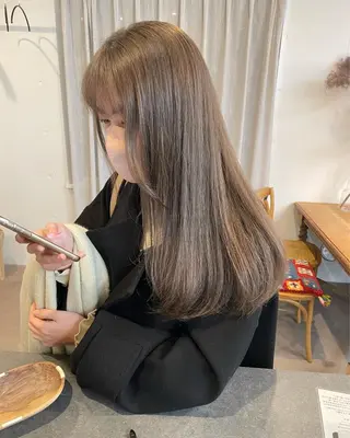 ロング カラー 原 菜帆のヘアスタイル