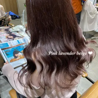 カラー ヘアアレンジ 𝙢𝙞𝙮𝙪🎀 girly hairのヘアスタイル