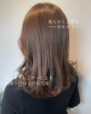 ミディアム カラー ヘアアレンジ topstylist 芳賀みなみのヘアスタイル