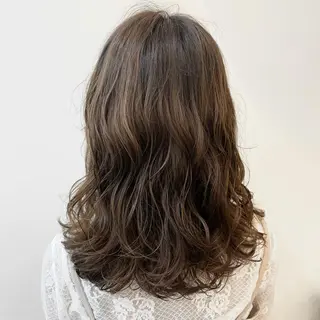 ミディアム パーマ 【azure横浜】 🧸misaki🌸のヘアスタイル