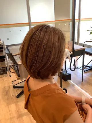 ミディアム カラー エイジングケア特化 美容師✂️山崎竜二のヘアスタイル