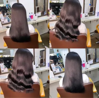 ミディアム カラー ヒカ/外国人風 デザインカラーのヘアスタイル