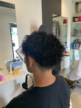パーマ メンズ 原谷 一成のヘアスタイル