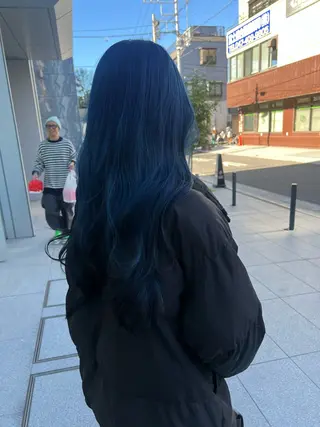 セミロング カラー 吉沢遣人/レイヤー 艶カラー/パーマのヘアスタイル