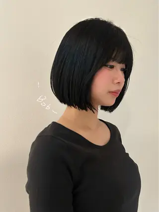 ミディアム 柔らかい縮毛矯正/ ボブ/北林のヘアスタイル