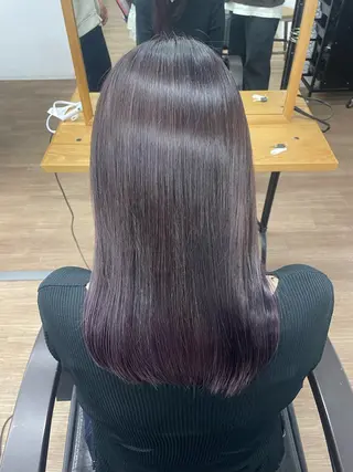 ミディアム カラー 小澤 わかなのヘアスタイル