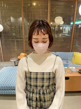 ショート パーマ 樋口 花穂のヘアスタイル