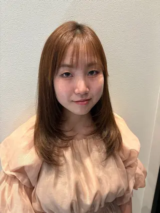 セミロング 田中 瑞希のヘアスタイル