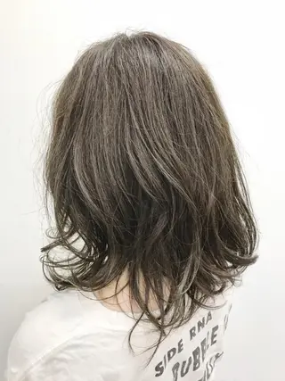 セミロング カラー 池田 雄太 ✨美髪縮毛矯正✨のヘアスタイル