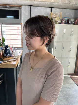 ショート C’LD hair produce /シールドヘア所属・モテ髪/ボブ/ショー ト/アダチフウトのヘアスタイル