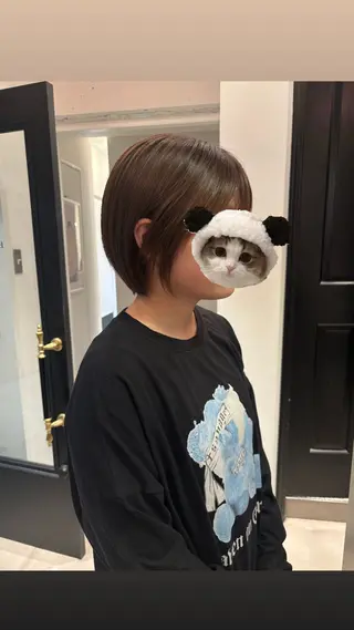 ショート riria/ショート /ブラウンカラー🎀のヘアスタイル