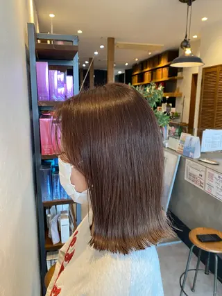 ミディアム 希優🌺ソムリエ /ブリーチ/カットのヘアスタイル