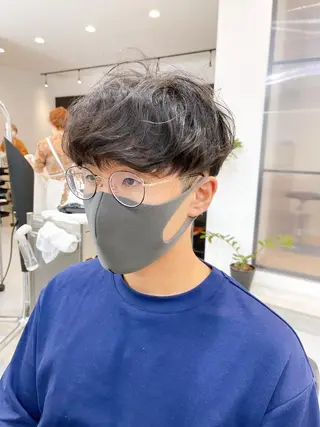 ショート パーマ メンズ メンズパーマ タカキリョウのヘアスタイル